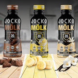 Jocko Mölk Chocolate Protein Shakes – Naturally Flavored Protein Drinks, KETO Friendly, No Added Sugar, 30g Grass Fed Protein - Ready to Drink, 12 FL Oz, 12pk, Liquid