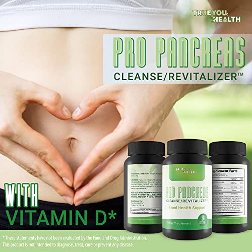 Pro Pancreas Cleanse/Revitalizer - Support Pancreas and Blood Health - Antioxidant Green Tea Pancreas Cleanse and Detox - Support Healthy Pancreas Function - Contains Vitamin D, Vitamin C, & Turmeric