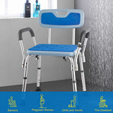 Brosive Shower Chair for Inside Shower,Shower Bench for Elderly and Disabled Heavy Duty Shower Seat Bath Chair with Arms and Back,Bathroom Chair for Bathtub Shower Chairs for Seniors for Shower Stall