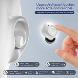 CHISANA Hearing Aids with Touch Panel, Rechargeable Digital Inner-Ear Hearing Sound Amplifier Devices, White