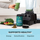 Ancient Nutrition Organic SuperGreens and Multivitamin Powder with Probiotics, Made from Real Fruits, Vegetables and Herbs, for Digestive, Detoxification and Energy Support, 25 Servings