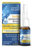 Mommy's Bliss Baby Probiotic Drops + Vitamin D, Supports Digestive Health and Immunity, 400IU Vitamin D for Healthy Bone Development, Newborns +, Flavorless, 0.34 Fl Oz (30 Servings)