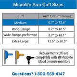 Microlife Replacement Blood Pressure Cuff for Arms 8.7-12.6-Inch, Medium