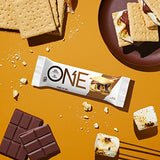 ONE Protein Bars, Smores, Gluten Free Protein Bars with 20g Protein and only 1g Sugar, Guilt-Free Snacking for High Protein Diets, 2.12 oz , 12 Count (Pack of 1)