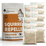 ANEWNICE Squirrel Repellent Pouches, Natural Squirrel Repellent Outdoor, Rodent Repellent, Squirrel Repellent for Attic and Cars, Squirrel Repellent for Plants and Garden - 10 Pouches