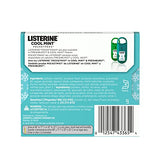 Listerine Cool Mint PocketPaks Portable Breath Strips for Bad Breath, Fresh Breath Strips Dissolve Instantly to Kill 99% of Bad Breath Germs* On-The-Go, Cool Mint, 24-Strip Pack (12 Units)