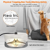 Flea Trap Refill Discs Sticky Trap- Glue Board Refills 12 Packs- 7.1 Inch Natural Glue Discs Refills Board Replacement Pads- Non-Toxic Fits Most of Flea Traps