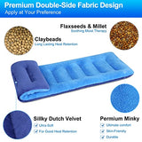 Atsuwell Heating Pads Microwavable Set of 2, 7 x 24 Moist Heat Pad for Back Pain Relief, Neck and Shoulders, Cramps, Muscles, Joints, Warm Compress, Blue