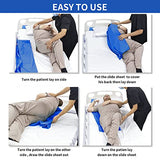 EZ Assistive 27"*39" Tubular Reusable and Washable Patient Transfer Slide Sheet for Patient in-Bed Transferring and Repositioning Easy Apply and Use