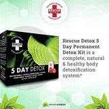 Rescue Detox 5 Day Permanent Detox Kit - 72ct Capsules | Comprehensive Full Body Cleanse with Bonus Instant ICE Caps