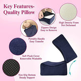 BBL Pillow Brazilian Butt Lift Pillow After Surgery Seat Cushion Butt Pillow for Sitting Driving Post Recovery Booty Pillows Chair Buttlift Buttocks Foam (Blue)