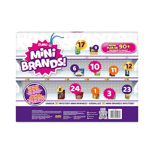 Mini Brands Advent Calendar 2023 by ZURU Mini Brands Limited Edition Advent Calendar with 4 Exclusive Minis, Mystery Collectibles Toys Comes with 24 Minis