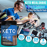 Keto Science Ketogenic Meal Shake, Energy Boosting MCTs, Supports Weight Loss, Keto and Paleo Friendly, Chocolate Cream Flavor, 28 Servings,1.28 Pound (Pack of 2)