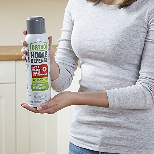 Ortho Home Defense Ant & Roach Killer with Essential Oils Aerosol 14 OZ, Brown/A