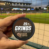 Grinds Coffee Pouches | 6 Cans of Black Coffee | 18 Pouches Per Can | 1 Pouch eq. 1/4 Cup of Coffee (Black Coffee)