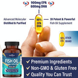 NEW AGE Omega 3 Fish Oil 2500mg Supplement Immune & Helath Support – Promotes Joint, Eye & Skin Health - Non GMO - EPA, DHA Fatty Acids Gluten Free (90 Softgels (Pack of 1))