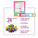 BioSteel Sports BioSteel Hydration Mix, Sugar-Free with Essential Electrolytes, Rainbow Twist, 24 Single Serving Packets