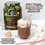 PlantFusion Complete Meal Replacement Shake - Plant Based Protein Powder with Superfoods, Greens & Probiotics - Vegan, Gluten Free, Soy Free, Non-Dairy, No Sugar, Non-GMO - Chocolate Caramel 1 lb