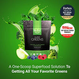 Super Greens #1 Green Superfood Powder | 100% USDA Organic Non-GMO Vegan Supplement | 20+ Whole Foods (Spirulina, Wheat Grass, Barley), Probiotics, Fiber & Enzymes (Original, 60 Servings)