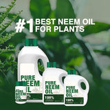 Zuprime Pure Neem Oil for Plants - Organic Neem Oil Spray for Plants,100% Cold Pressed Neem Oil, All-Natural Neem Oil Concentrate Leaf Polish for Plants, Pure Neem Oil - (68 Oz)