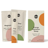 Moon Juice Magnesi-Om, Ting & Mini Dew Stick Set Single Servings of Relaxation, Energy & Hydration Supplements | Berry, Mango & Watermelon Flavor | 15 Servings
