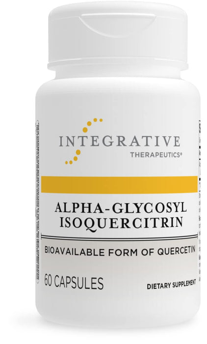 Integrative Therapeutics Alpha-Glycosyl Isoquercitrin - Quercetin Supplement to Support Antioxidant Pathways and Cellular Regulation* - Flavonoid Supplement - Gluten-Free & Vegan - 60 Vegan Capsules