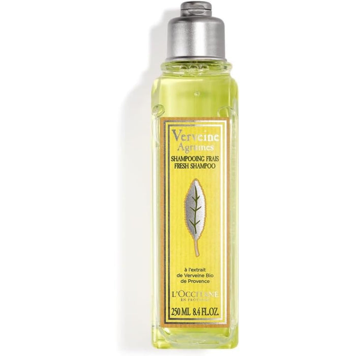 L’OCCITANE Citrus Verbena Shampoo 8.4 Fl.Oz: Sparkling Grapefruit and Lemon Scent, Enriched With Organic Verbena Extract, Gently Cleanse, Reveal Shine