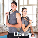 LiBa Back and Neck Massager - Trigger Point Massage Tools for Pain Relief and Self Massage Hook Therapy Handheld Back Neck Shoulder Massager Black - 2-Pack Gift for Women & Men