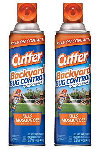 Cutter Backyard Bug Control - Outdoor Fogger - Kills Mosquitoes - 16 OZ (453 g) Per Can - Pack of 2 Cans