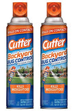 Cutter Backyard Bug Control - Outdoor Fogger - Kills Mosquitoes - 16 OZ (453 g) Per Can - Pack of 2 Cans