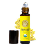 Organic Helichrysum Italicum Essential Oil & Jojoba Roll On, 100% Pure USDA Certified Aromatherapy for Skin Vitality & Anti-Aging - 10 ml Roller by Silk Road Organic - Always Pure, Always Organic