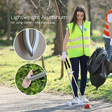 EJG 36" Long Trash & Garbage Picker Grabber, Lightweight Aluminium & Rustproof, Litter Pick Up Stick, Trash Tong, Reaching Assist Tool, Reacher Tool for Elderly, Garden Nabber Plogging (Black)