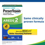 PreserVision AREDS 2 Eye Vitamin & Mineral Supplement, Contains Lutein, Vitamin C, Zeaxanthin, Zinc & Vitamin E, 60 Minigels (Packaging May Vary)