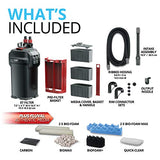 Fluval 207 Perfomance Canister Filter - for Aquariums Up to 45 Gallons - Aquarium Canister Filter