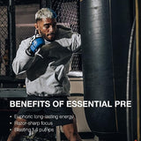 RAW Essential Pre-Workout Powder (Orange) - Chris Bumstead Sports Nutrition Supplement for Men & Women - Preworkout Energy Powder with Caffeine, L-Citrulline, L-Tyrosine, & Beta Alanine Blend