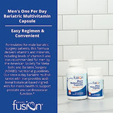 Bariatric Fusion One Per Day Vitamins and Minerals for Men | Bariatric Multivitamin Capsules with 45 mg Iron | for Bariatric Surgery Patients | Gastric Bypass and Sleeve Gastrectomy | 90 Count