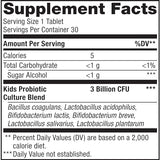 Renew Life Kids Chewable Probiotic Tablets, Daily Supplement Supports Digestive and Immune Health, Berry-licious Flavor, Dairy, Soy and gluten-free, 3 Billion CFU, 30 Count
