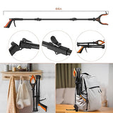 Kekoy 44inch Extended Grabber Reacher Tool, Grabbers for Elderly Grab It Reaching Tool with Light, Foldable Pickup Tool Trash Stick with Magnetic, Reachers Assist and Grabbers for Seniors Heavy Duty