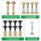 POSEAGLE 99-9313 Snow Blower Paddles with 133-5585 Scraper Blade for Toro Power Clear 210, 221, 421, 621, 721, 821, Quick Clear CCR 6053 and Power Clear Flex-Force Power System 60V MAX Snowthrowers