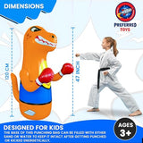 PREFERRED TOYS Bop Bag Inflatable Punching Dinosaur for Kids - Instant Bounce Back Movement and 47" Height