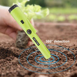 Dmyond Metal Detector Pinpointer, Professional Waterproof Handheld Pin Pointer Wand, Search Treasure Pinpointing Finder Probe with 9V Battery for Adults, Kids - Green