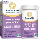 Renew Life Women's Probiotic Capsules, 50 Billion CFU Guaranteed, Supports Vaginal, Urinary, Digestive and Immune Health*, L. Rhamnosus GG, Dairy, Soy and gluten-free, 60 Count
