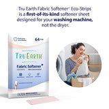 Tru Earth Fabric Softener Strips for Washing Machine, Alternative to Fabric Softener Liquid and Pods, Fresh Linen Scent Booster, Up to 128 Loads Per 64-Count