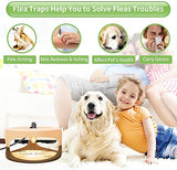 Flea Traps for Inside Your Home,New 2023 Flea Light Trap for Indoor with Light Refills and Sticky Pads,Indoor Electronic Flea Killer for House,Family and Pet Friendly Sticky Flea Trap(2 Pack)