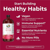 Multivitamin for Women, Men & Kids by MaryRuth's | Liquid Morning Multivitamin | Mens, Womens Multivitamin| Vitamin A C D E B6 B12 Biotin Zinc | Beauty | Vegan | Non-GMO | Gluten Free | 15 Servings