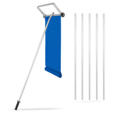 OUTPRIZE Snow Roof Rake, 6-30FT Aluminum Detachable Snow Rake for House Roof with Wheels and Oxford Slide