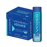 VOSS+ Aquamin - Premium Purified Water Enhanced with Minerals and Electrolytes for Optimal Hydration - Functional Water with Refreshing Taste - Recycled PET Bottles - 850ml (Pack of 12)