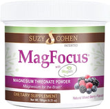 Suzy Cohen MagFocus Magnesium Threonate Powder Supplement 200mg