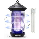 ASPECTEK Bug Zapper 20W Electric Mosquito Zapper, Insect Fly Zapper, UV Light Fly Killer for Outdoor and Indoor use, Waterproof, Up to 1000sq. FT Coverage, Including Free 1 Pack Replacement Bulb