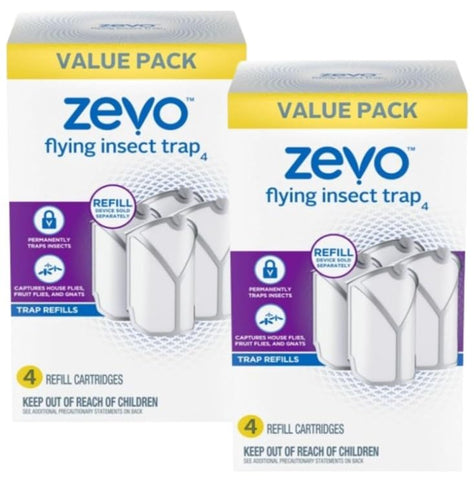 Zevo Flying Insect Capture System with 8 Refill Cartridges